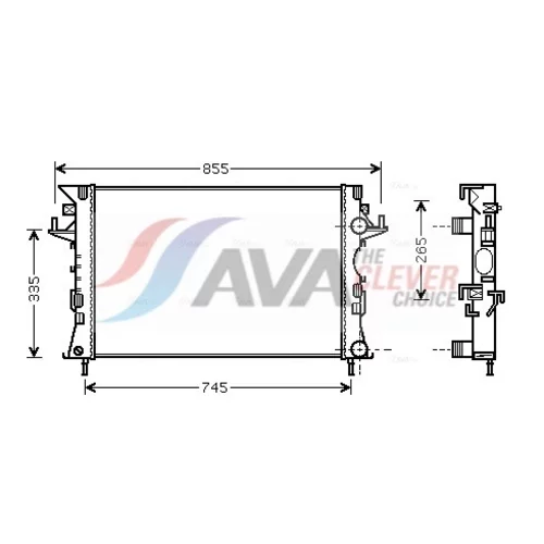 Chladič motora AVA QUALITY COOLING RTA2290