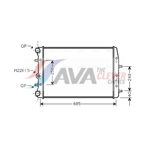 Chladič motora AVA QUALITY COOLING SA2014