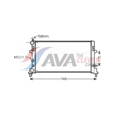 Chladič motora AVA QUALITY COOLING STA2037