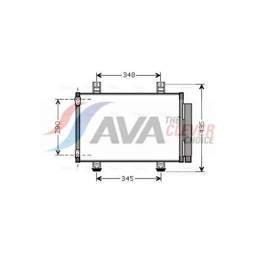 Kondenzátor klimatizácie AVA QUALITY COOLING SZA5087D