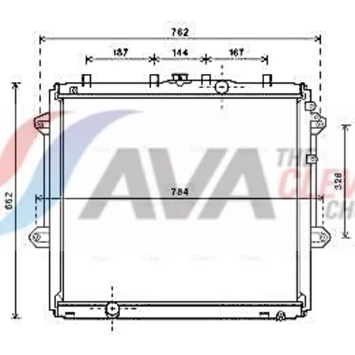 Chladič motora AVA QUALITY COOLING TO2736