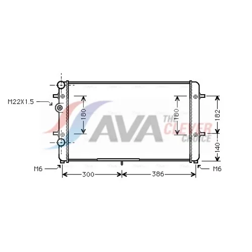 Chladič motora AVA QUALITY COOLING VNA2179