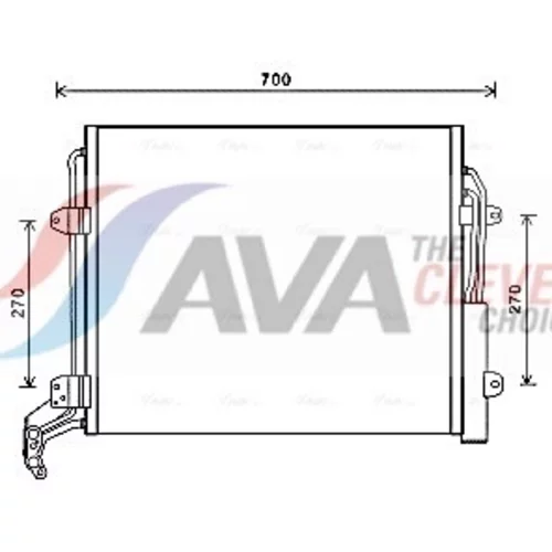 Kondenzátor klimatizácie AVA QUALITY COOLING VNA5324D