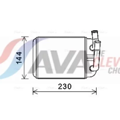 Výmenník tepla vnútorného kúrenia AVA QUALITY COOLING VNA6381