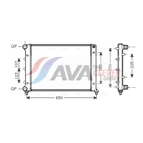 Chladič motora AVA QUALITY COOLING ALA2078