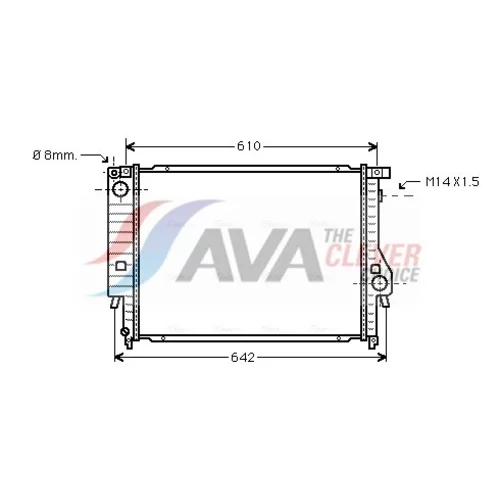 Chladič motora AVA QUALITY COOLING BW2047