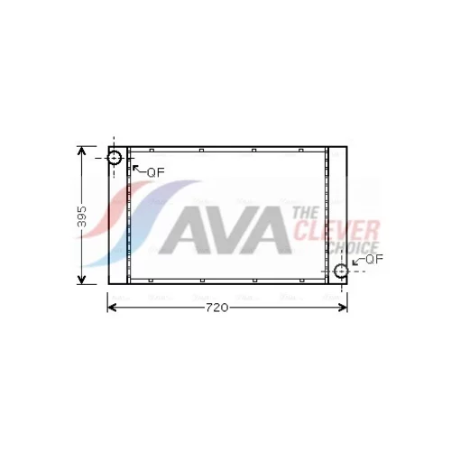 Chladič motora AVA QUALITY COOLING BW2373