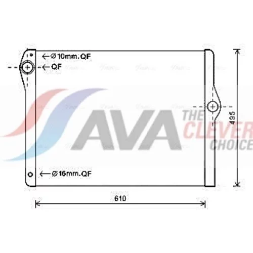 Chladič motora AVA QUALITY COOLING BW2596