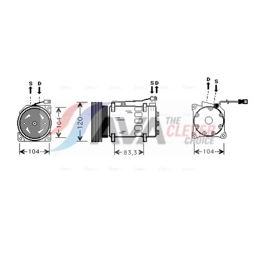 Kompresor klimatizácie AVA QUALITY COOLING CNK175