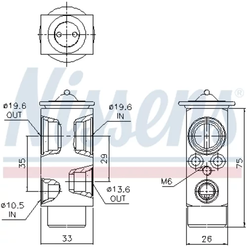 Expanzný ventil klimatizácie AVA QUALITY COOLING DF1110 - obr. 1