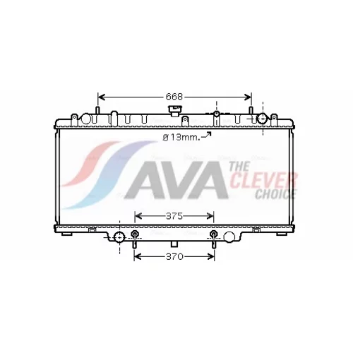 Chladič motora AVA QUALITY COOLING DN2264