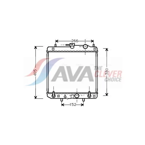 Chladič motora AVA QUALITY COOLING DU2045