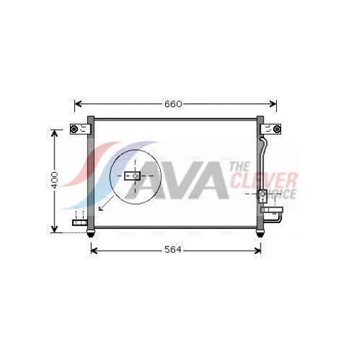 Kondenzátor klimatizácie AVA QUALITY COOLING DW5061D