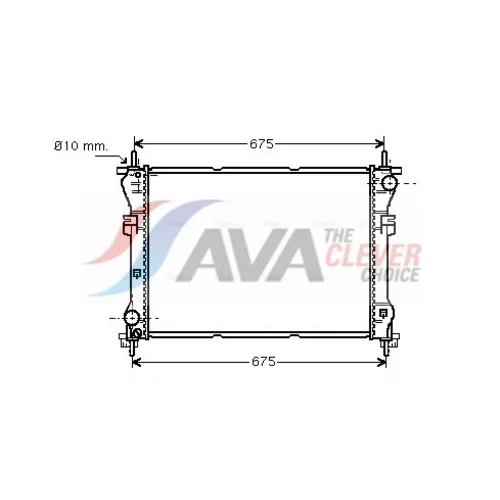 Chladič motora AVA QUALITY COOLING FD2319