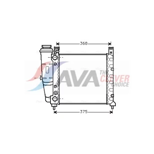 Chladič motora AVA QUALITY COOLING FT2057