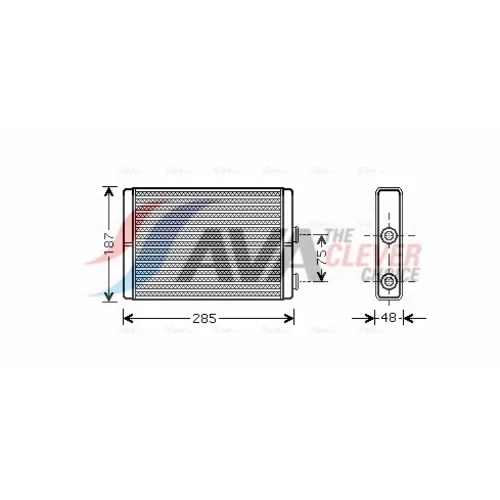 Výmenník tepla vnútorného kúrenia AVA QUALITY COOLING FT6325