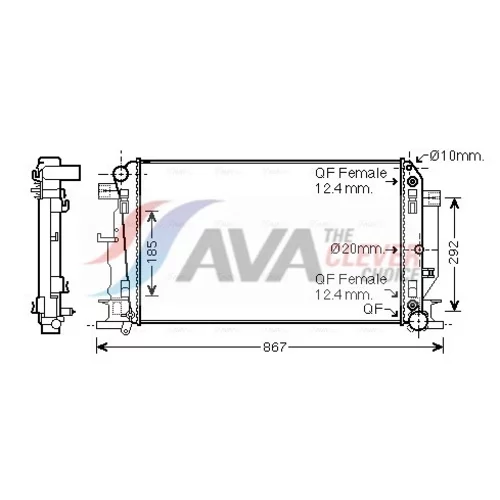 Chladič motora AVA QUALITY COOLING MS2403