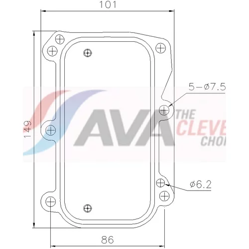 Chladič motorového oleja AVA QUALITY COOLING MS3803