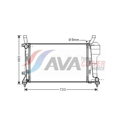 Chladič motora AVA QUALITY COOLING MSA2363