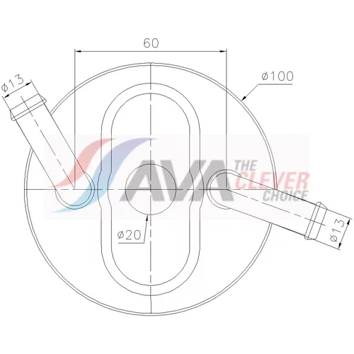 Chladič motorového oleja AVA QUALITY COOLING MT3296