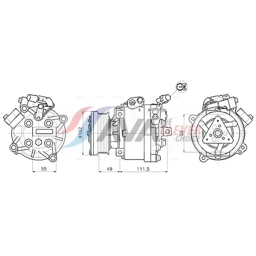 Kompresor klimatizácie AVA QUALITY COOLING MTAK294