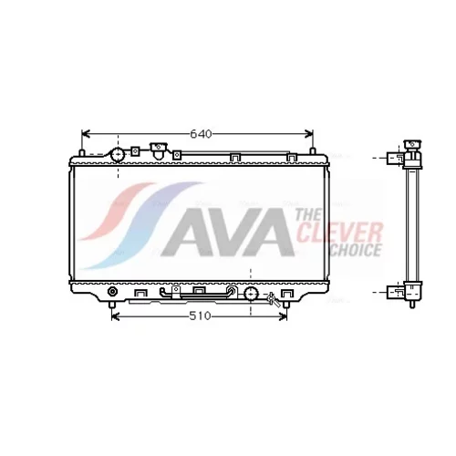 Chladič motora AVA QUALITY COOLING MZ2100