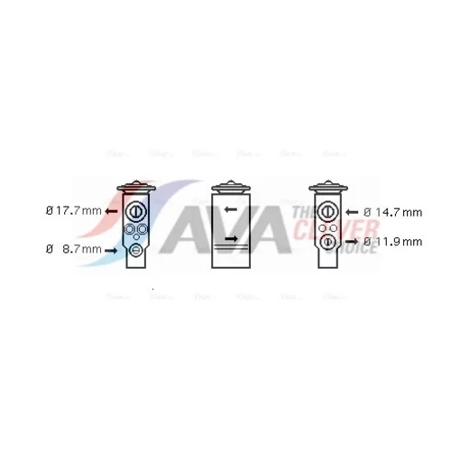 Expanzný ventil klimatizácie AVA QUALITY COOLING OL1347