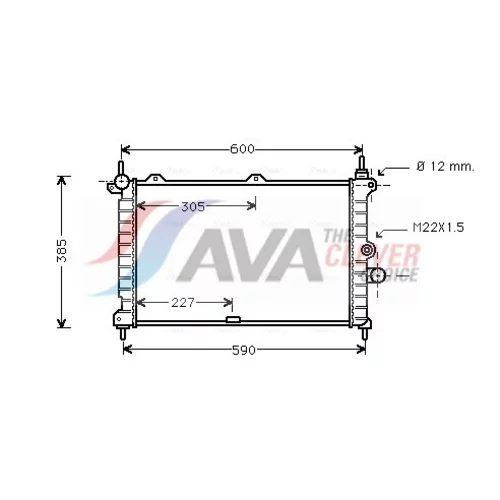 Chladič motora AVA QUALITY COOLING OL2266