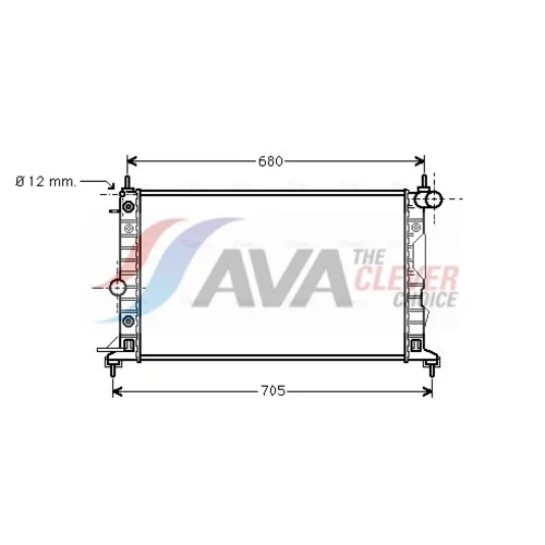 Chladič motora AVA QUALITY COOLING OL2324