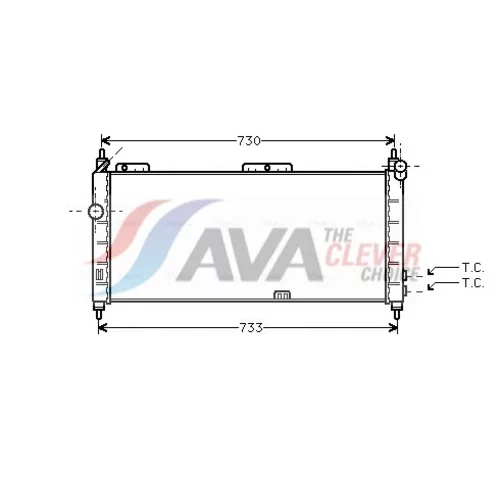 Chladič motora AVA QUALITY COOLING OLA2203