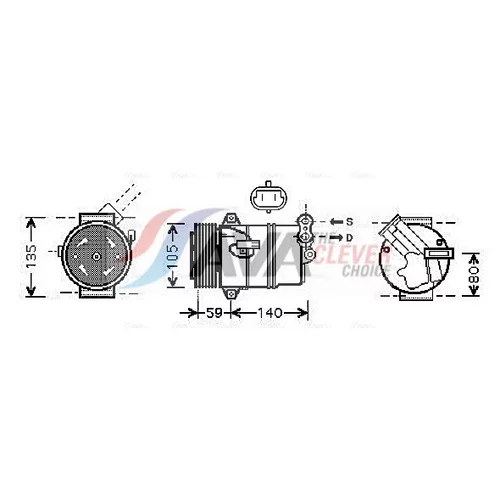 Kompresor klimatizácie AVA QUALITY COOLING OLAK446