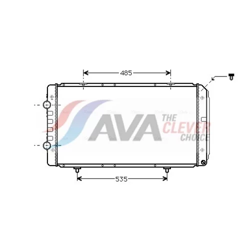 Chladič motora AVA QUALITY COOLING PEA2268