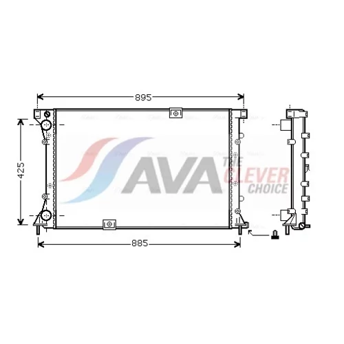 Chladič motora AVA QUALITY COOLING RT2313