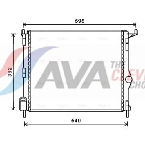 Chladič motora AVA QUALITY COOLING RTA2476