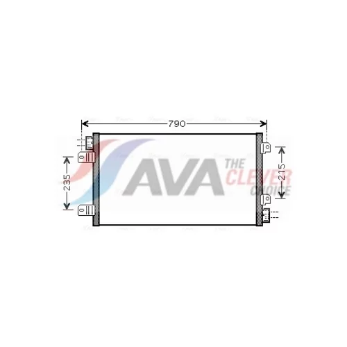 Kondenzátor klimatizácie AVA QUALITY COOLING RTA5342