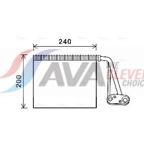 Výparník klimatizácie AVA QUALITY COOLING RTV566