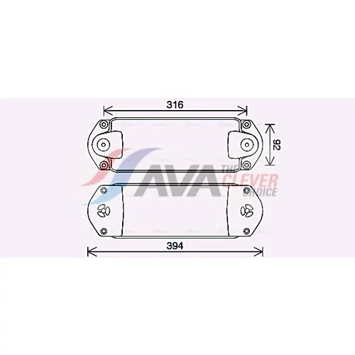 Chladič motorového oleja AVA QUALITY COOLING SC3050