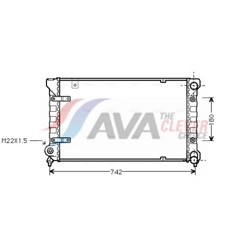 Chladič motora AVA QUALITY COOLING STA2019