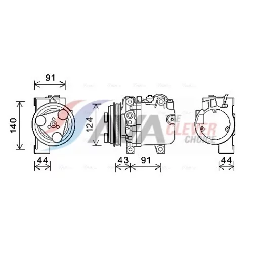 Kompresor klimatizácie AVA QUALITY COOLING SUK088