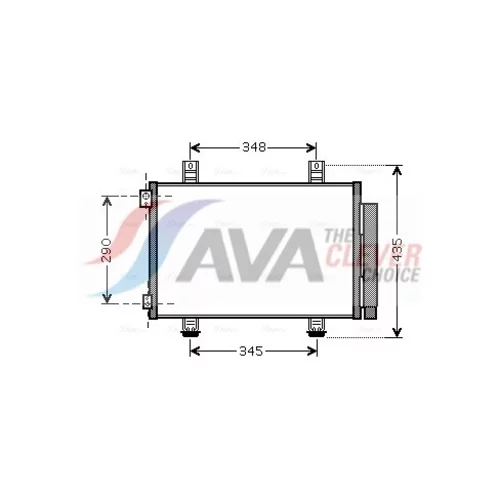 Kondenzátor klimatizácie AVA QUALITY COOLING SZA5116D