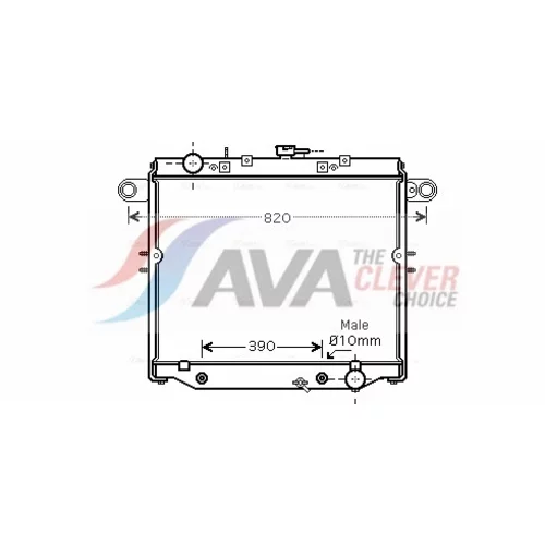 Chladič motora AVA QUALITY COOLING TO2329