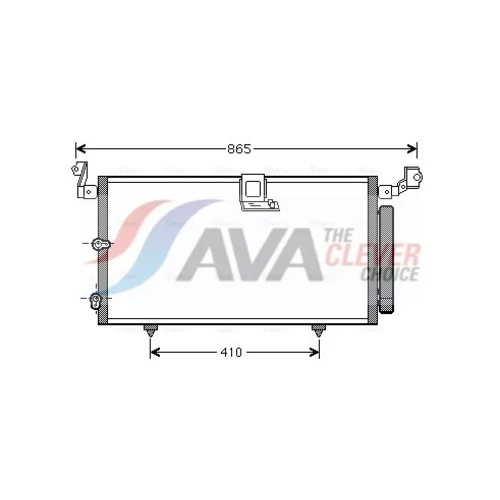 Kondenzátor klimatizácie AVA QUALITY COOLING TO5384D