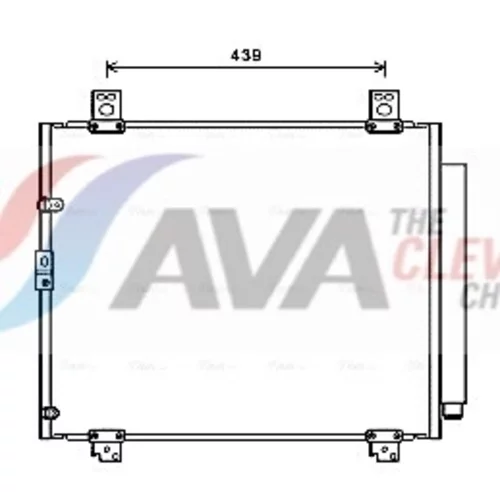 Kondenzátor klimatizácie AVA QUALITY COOLING TOA5690D