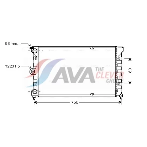 Chladič motora AVA QUALITY COOLING VN2037