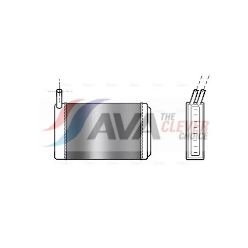 Výmenník tepla vnútorného kúrenia AVA QUALITY COOLING VN6061