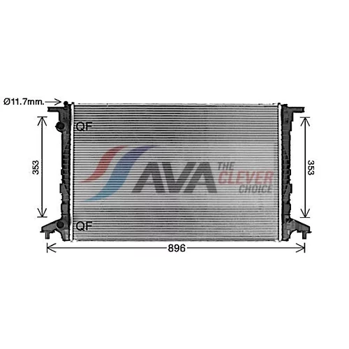 Chladič motora AI2440 (AVA QUALITY COOLING) - obr. 1