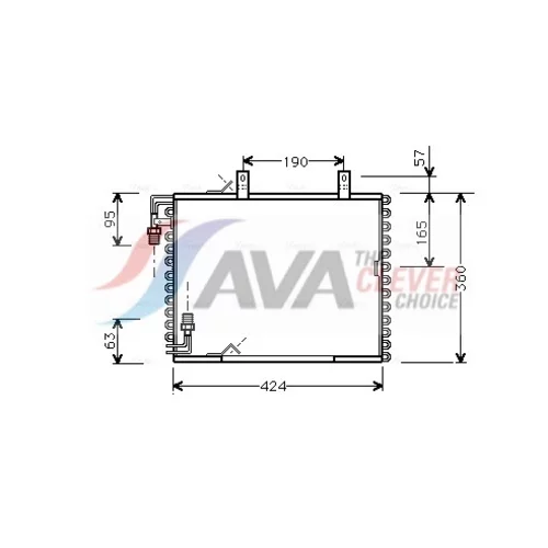 Kondenzátor klimatizácie AVA QUALITY COOLING BW5147