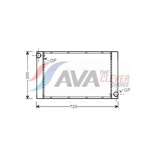 Chladič motora AVA QUALITY COOLING BWA2287