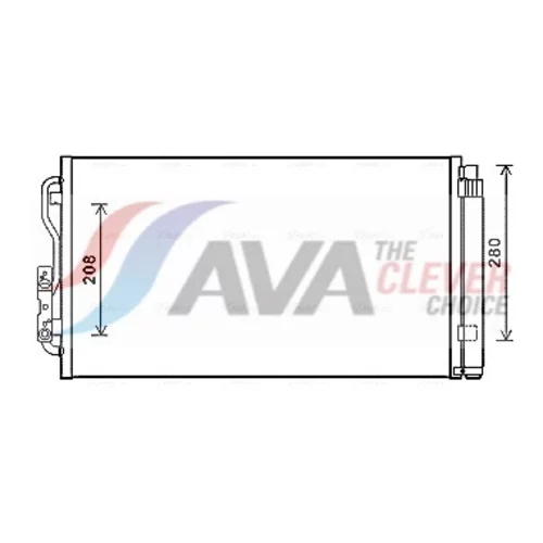 Kondenzátor klimatizácie AVA QUALITY COOLING BWA5434D