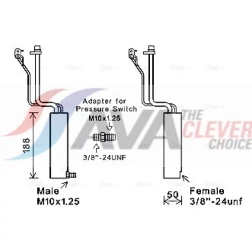 vysúšač klimatizácie AVA QUALITY COOLING DND284